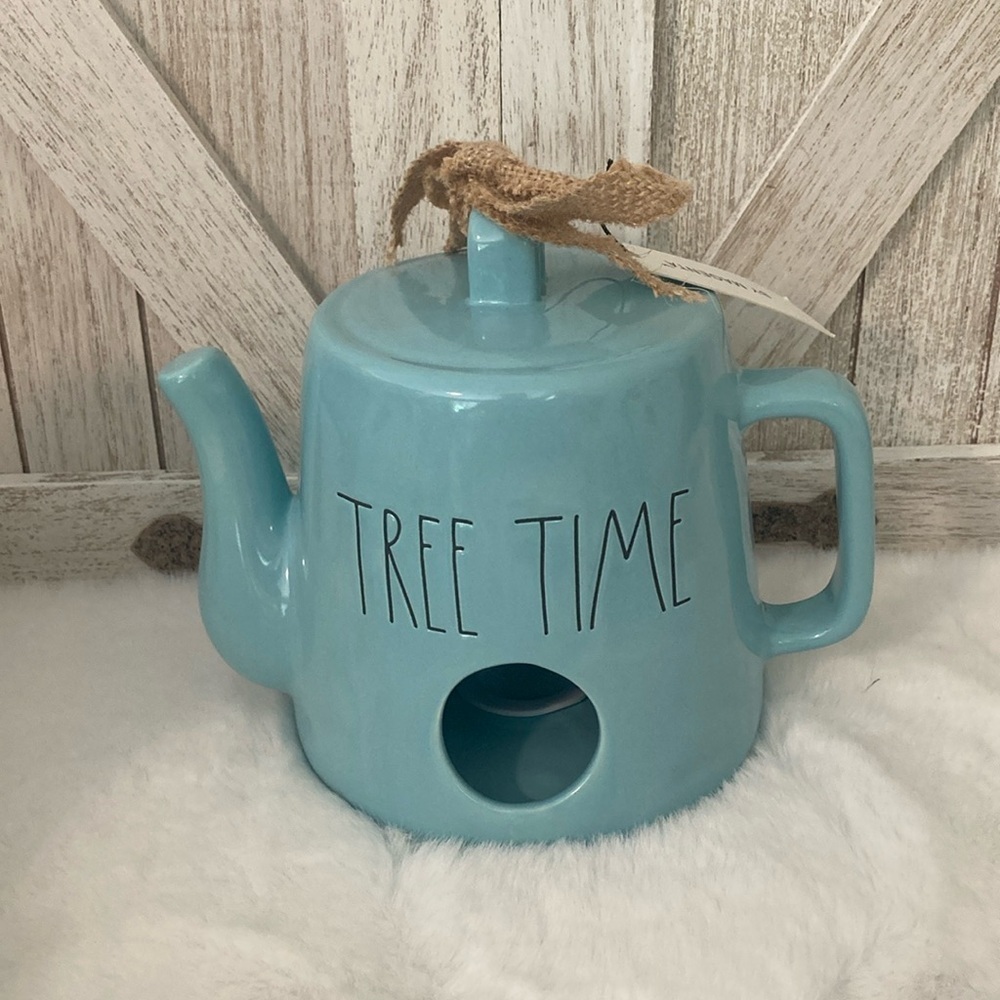 Rae Dunn Tree Time Birdhouse in Tiffany Blue